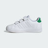 Picture of adidas Advantage Base 2.0 Sneaker, White/White/Green, 13 US Unisex Little Kid - Size: 13 Little Kid