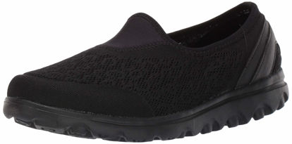 Picture of Propet  Women's Travelactiv Slip-On Sneaker, All Black, 5.Medium US - Size: 5.5