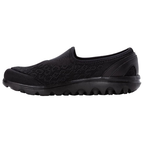 Picture of Propet  Women's Travelactiv Slip-On Sneaker, All Black, 6 X-Wide US - Size: 6 X-Wide