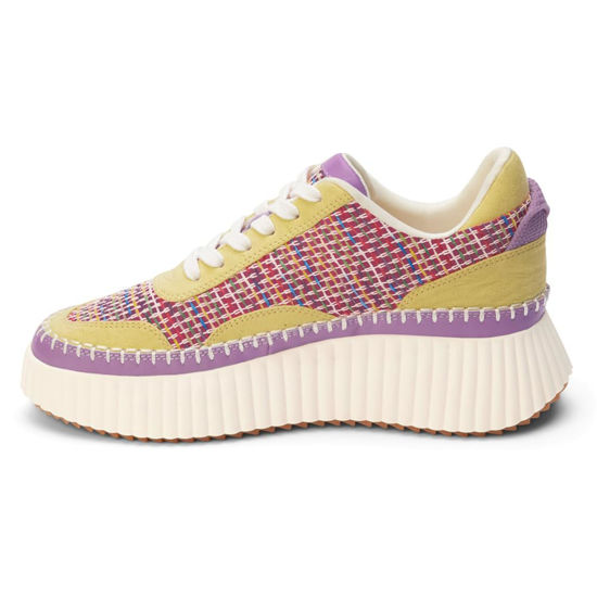 Picture of Coconuts by Matisse Womens Go to Platform Lace Up Sneakers Shoes Casual - Purple, Yellow - Size 5.5 M - Size: 5.5
