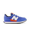 Picture of New Balance Kids 237 V1 Lace Up Sneaker, Bright Lapis/Poppy, 5.5 US Unisex Big - Size: 5.5 Big Kid