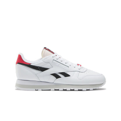 Picture of Reebok Unisex Classic Leather Sneaker, Footwear White/Core Black/Vector Red, 11.5 US Men - Size: 13 Women/11.5 Men