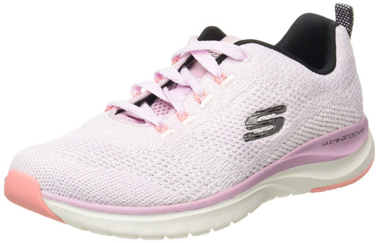 Picture of Skechers Women's Ultra Groove Lace Up Sneaker Pnk/Blk 10 Medium US - Size: 10