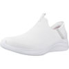 Picture of Skechers Women's Ultra Flex 3.0 Cozy Streak, White Knit Light Gray Trim, 6 - Size: 6