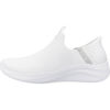 Picture of Skechers Women's Ultra Flex 3.0 Cozy Streak, White Knit Light Gray Trim, 6 - Size: 6