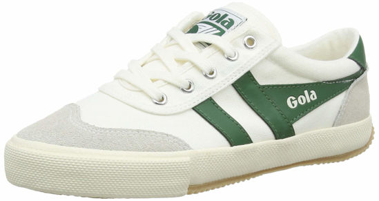 Picture of Gola Women's Badminton Trainers, (White/Green Wn), 10 US - Size: 10