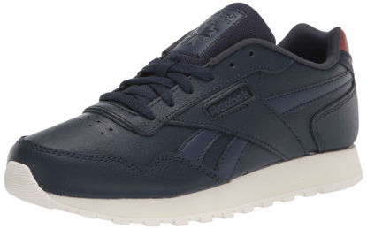 Picture of Reebok men's Reebok Classic Harman Run Sneaker, Vector Navy Mel/Boulder Brown/Chalk, 8 US - Size: 8