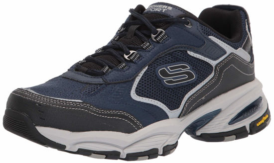 Picture of Skechers Men's Oak Canyon Redwick Trainers, Navy/Black, 11.5 Wide - Size: 11.5 Wide