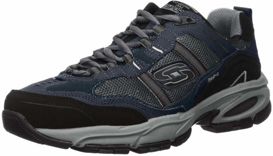 Picture of Skechers Sport Men's Vigor 2.0 Trait Memory Foam Sneaker, Navy/Grey, 11 XW US - Size: 11 Wide