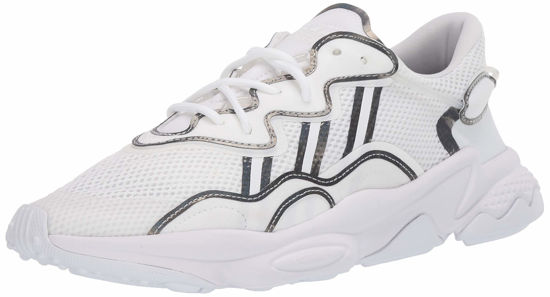 Picture of adidas Originals Mens Ozweego Sneaker, White/White/Black, 9 - Size: 9