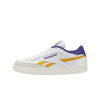 Picture of Reebok Men's Club C Sneaker, White/Collegiate Gold/Bold Purple, 4.5 - Size: 4.5