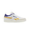 Picture of Reebok Men's Club C Sneaker, White/Collegiate Gold/Bold Purple, 4.5 - Size: 4.5