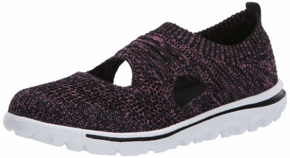 Picture of Propét Women's TravelActiv Avid Sneaker, Black/Berry,9 X-Wide - Size: 9 X-Wide