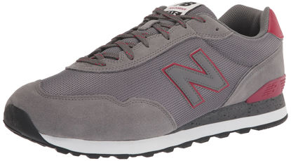Picture of New Balance Men's 515 V3 Sneaker, Castlerock/Crimson/White, 9 X-Wide - Size: 9 X-Wide