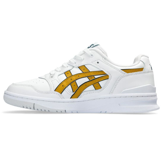 Picture of ASICS Men's EX89 Sportstyle Shoes, 12, White/Mustard Seed - Size: 12