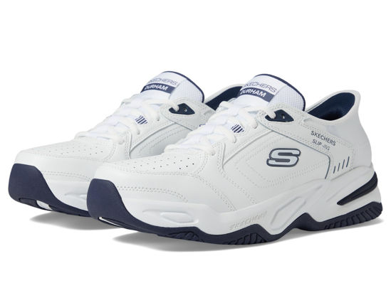 Picture of Skechers Men's Durham Hands Free Slip-in Sneaker, White, 12 - Size: 12