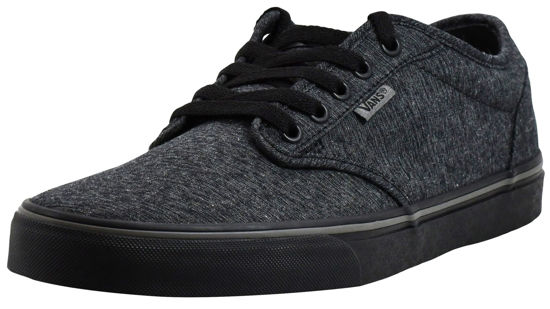 Picture of Vans Men's Atwood Varsity Textile Shoes 9.5 M, Black/Pewter - Size: 9.5