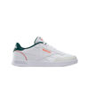 Picture of Reebok Unisex Court Advance Sneaker, Footwear White/Collegiate Green/Pump Orange, 12 US Men - Size: 13.5 Women/12 Men