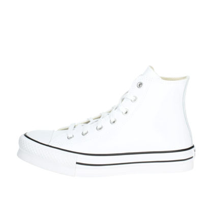 Picture of Converse Chuck Taylor All Star EVA Lift Hi White/Black Leather 5½ US Junior - Size: 5.5 Big Kid