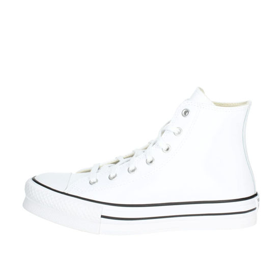 Picture of Converse Chuck Taylor All Star EVA Lift Hi White/Black Leather 5½ US Junior - Size: 5.5 Big Kid