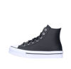 Picture of Converse Chuck Taylor All Star EVA Lift Hi Black/Natural Ivory Leather 6½ US Junior - Size: 6.5 Big Kid