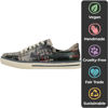 Picture of DOGO Vegan Leather Sneakers for Women - Handmade and Unique Fashion Sneakers for Women, Lets get lost Design, Size 5 - Size: 5