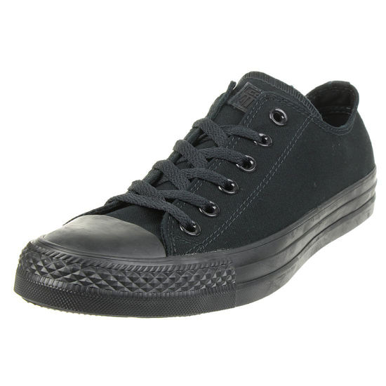 Picture of Converse Chuck Taylor All Star Leather Low Top Sneaker, Black Mono, 9.5 M US - Size: 7.5