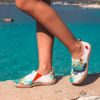 Picture of UIN Women's Lightweight Sneakers Slip Ons Walking Casual Fashion Graffiti Art Painted Travel Holiday Shoes Sound of Silence (36) - Size: 5.5