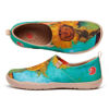 Picture of UIN Women's Slip Ons Canvas Lightweight Flats Sneakers Walking Casual Loafers Comfortable Art Painted Travel Shoes Foral Smiley (6.5) - Size: 6.5