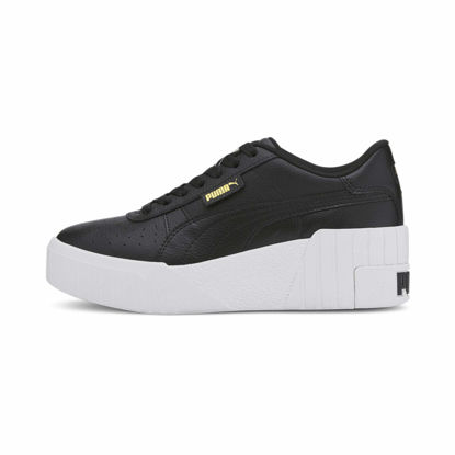 Picture of Puma Women's CALI Wedge WN S Sneaker, Black White, 5.5 UK - Size: 8