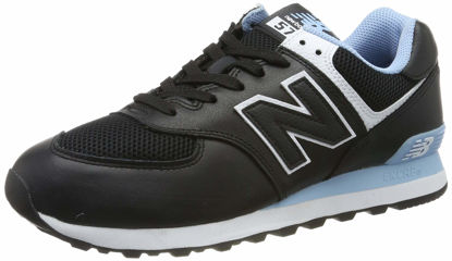 Picture of New Balance Men's 574 V2 Sneaker, Black/Summer Sky, 4 - Size: 4