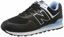Picture of New Balance Men's 574 V2 Sneaker, Black/Summer Sky, 4 - Size: 4