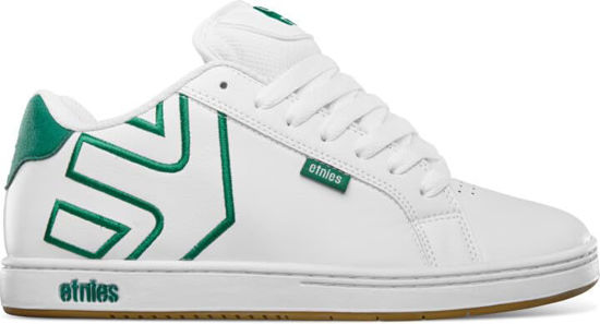 Picture of Etnies Men's Fader Skate Shoe, White/Green, 9 - Size: 9