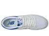 Picture of New Balance Unisex-Adult BB480 V1 Sneaker, White/Atlantic Blue, 7 - Size: 8.5 Wide Women/7 Men