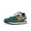 Picture of New Balance Unisex 574 V2 Lace-Up Sneaker, Brown/Light Green, 10 US Men - Size: 11.5 Wide Women/10 Men