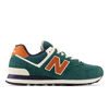 Picture of New Balance Unisex 574 V2 Lace-Up Sneaker, Brown/Light Green, 10 US Men - Size: 11.5 Wide Women/10 Men