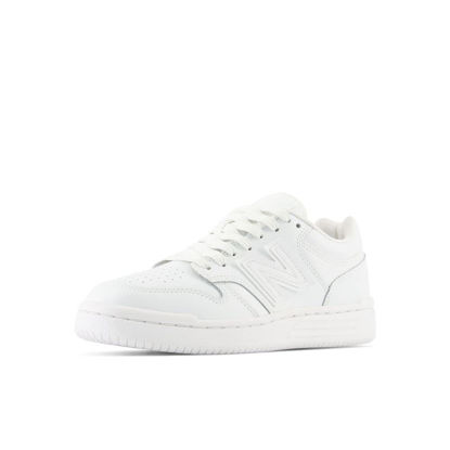 Picture of New Balance Kids 480 V1 Lace-up Sneaker, White/White, 10.5 US Unisex Little - Size: 10.5 Little Kid