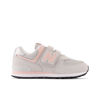 Picture of New Balance Girls 574 Core Hook and Loop Sneaker, Rain Cloud/Pink Haze, 12 Wide Little Kid - Size: 12 Wide Little Kid