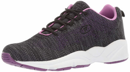 Picture of Propet Women's Stability Fly Sneaker, Black/Berry, 6.5 XX-Wide - Size: 6.5 XX-Wide