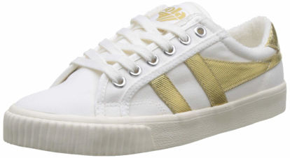 Picture of Gola Women's Low-Top Trainers, Off White Off White Gold Xy, 10 - Size: 10