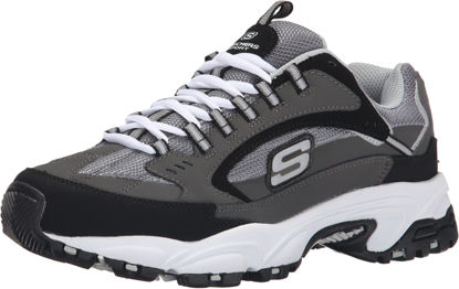 Picture of Skechers Men's, Stamina - Cutback Sneaker - Wide Width Charcoal 8 W - Size: 8 X-Wide