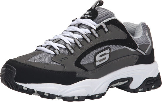Picture of Skechers Men's, Stamina - Cutback Sneaker - Wide Width Charcoal 8 W - Size: 8 X-Wide