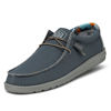 Picture of Hey Dude Men's Wally Sox Triple Needle Blue Shadow Red Size 11 | Men's Loafers | Men's Slip On Shoes | Comfortable & Light-Weight - Size: 11