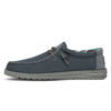Picture of Hey Dude Men's Wally Sox Triple Needle Blue Shadow Red Size 11 | Men's Loafers | Men's Slip On Shoes | Comfortable & Light-Weight - Size: 11