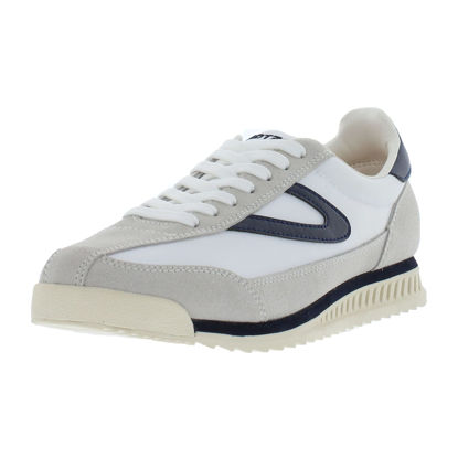 Picture of TRETORN Women's Rawlins Casual Lace-Up Sneakers, White/Navy, 11 - Size: 11