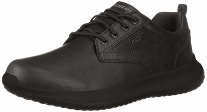 Picture of Skechers Men's Delson-Antigo Oxford, Black/Black Leather, 11.5 M US - Size: 11.5