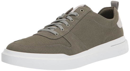 Picture of Cole Haan Men's Grandpro Rally Canvas Court Sneaker, Dusty Olive/White, 7.5 - Size: 7.5