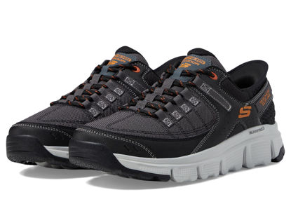 Picture of Skechers Men's Summits at Hands Free Slip-in Sneaker, Gray/Orange, 10.5 Wide - Size: 10.5 Wide