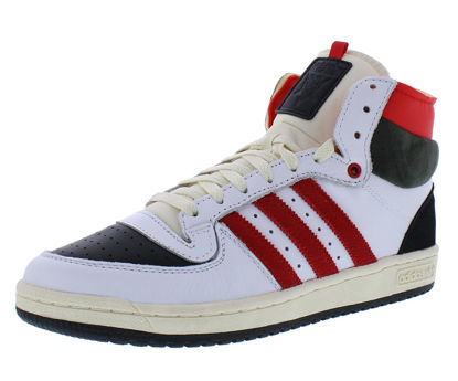 Picture of adidas Top Ten RB Mens Shoes Size 10.5, Color: Footwear White/Core Black/Vivid Red - Size: 10.5