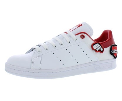 Picture of adidas Originals Adidas Stan Smith Mens Shoes Size 6, Color: White/Red - Size: 6